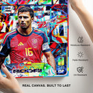 Rodri Golden Ball Graffiti Canvas Wall Art – Spain No. 16 Soccer Print