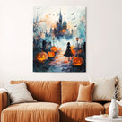 Haunted Castle and Jack-O’-Lanterns Halloween Wall Art