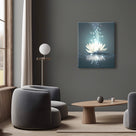 Mystical Lotus Water Wall Art