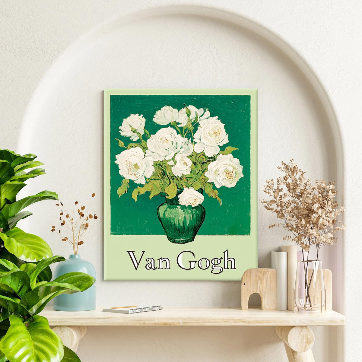 Van Gogh White Roses Wall Art