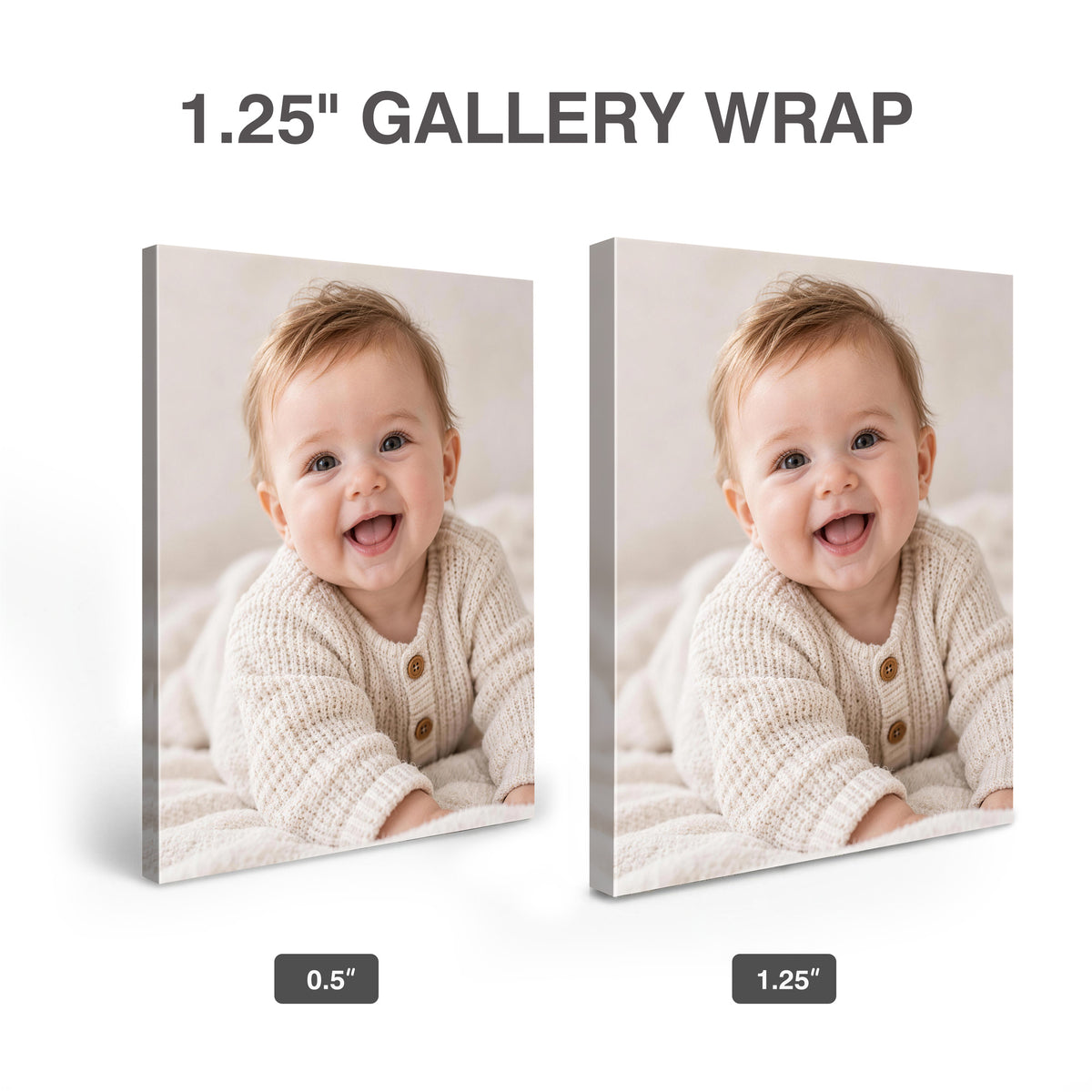 Personalized Kids Canvas Print – Custom Baby and Children Photo Wall Art