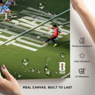 Spain vs Argentina Decisive Free Kick Canvas Wall Art – Soccer Final Moment Print