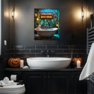 Live Laugh Bath House Ghost Wall Art