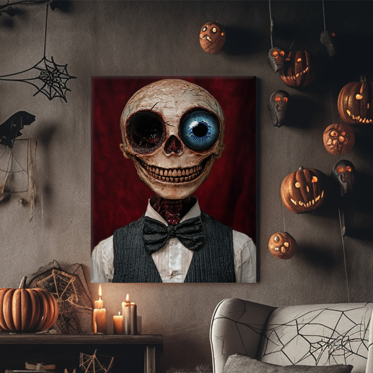 Vintage Skeleton Gentleman Wall Art