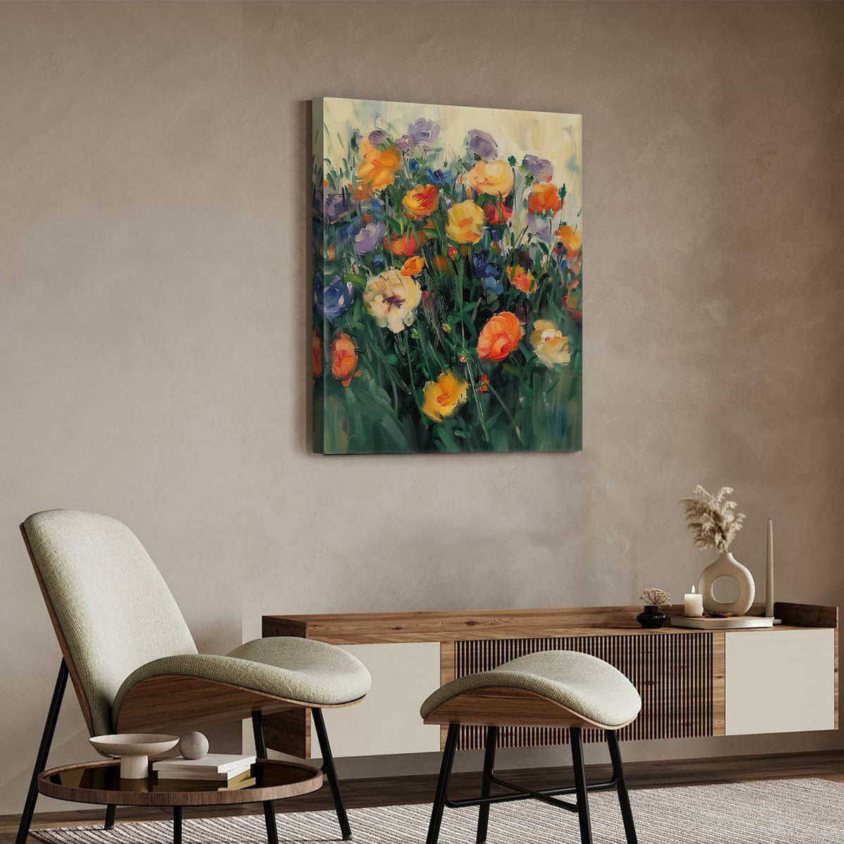 Colorful Wildflower Garden Wall Art