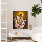 Mexican Catholic Devotional Painting Our Lady of Guadalupe Religious Wall Art