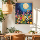 Moonlit Wildflower Meadow Wall Art