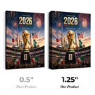 2026 World Soccer Canvas Wall Art – Canada Mexico USA Championship Stadium Print