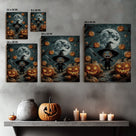 Little Pumpkin Witch Halloween Canvas Wall Art