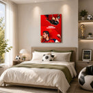 Spain World Champions Canvas Wall Art – Soccer Trophy Celebration Print