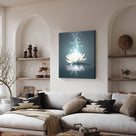 Mystical Lotus Water Wall Art