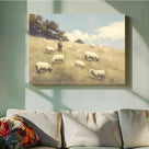 Shepherd and Sheep Pasture Wall Art