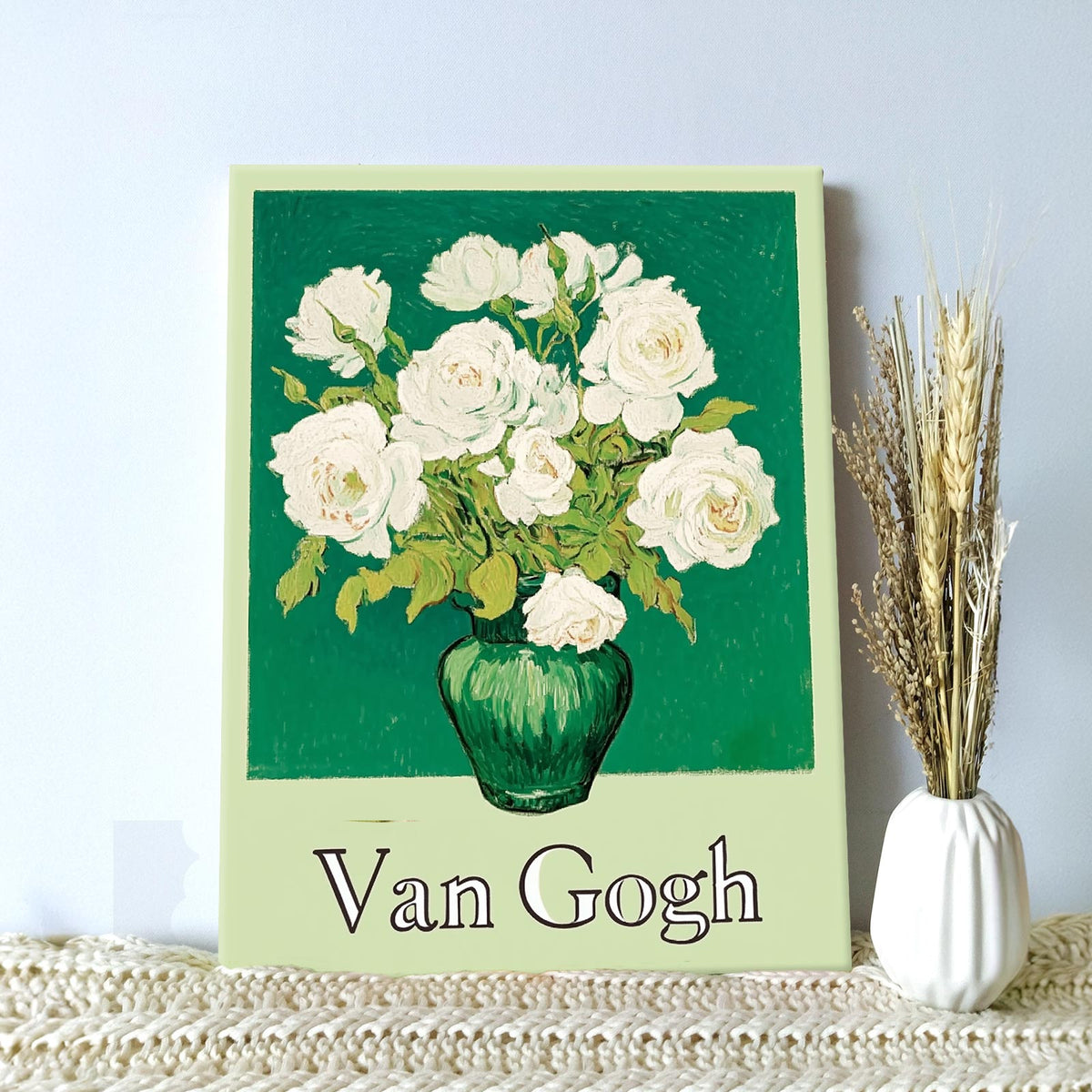 Van Gogh White Roses Wall Art