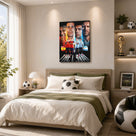 Spain vs Argentina Face-Off Canvas Wall Art – Soccer Final Player Collage