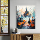 Haunted Castle and Jack-O’-Lanterns Halloween Wall Art