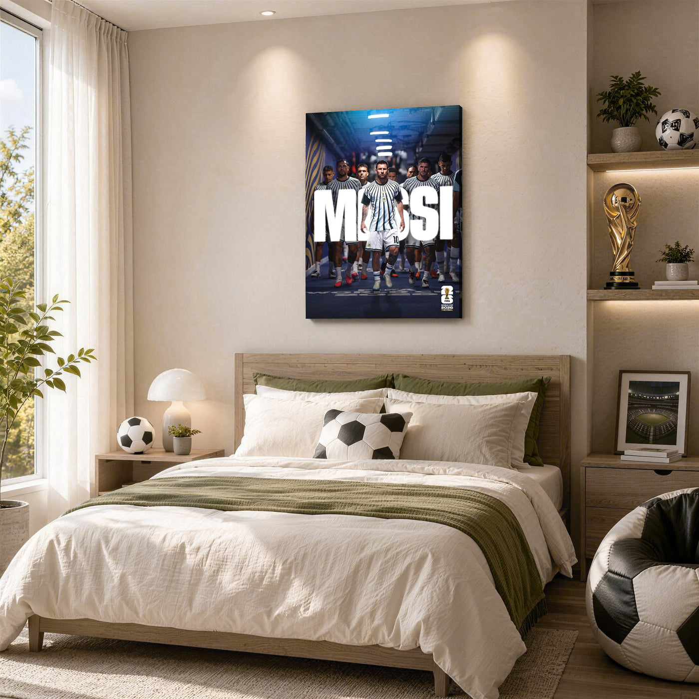 Argentina Team Entrance Canvas Wall Art – Soccer Tunnel Print
