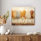 Modern Abstract Autumn Tree Landscape Painting Forest Wall Art
