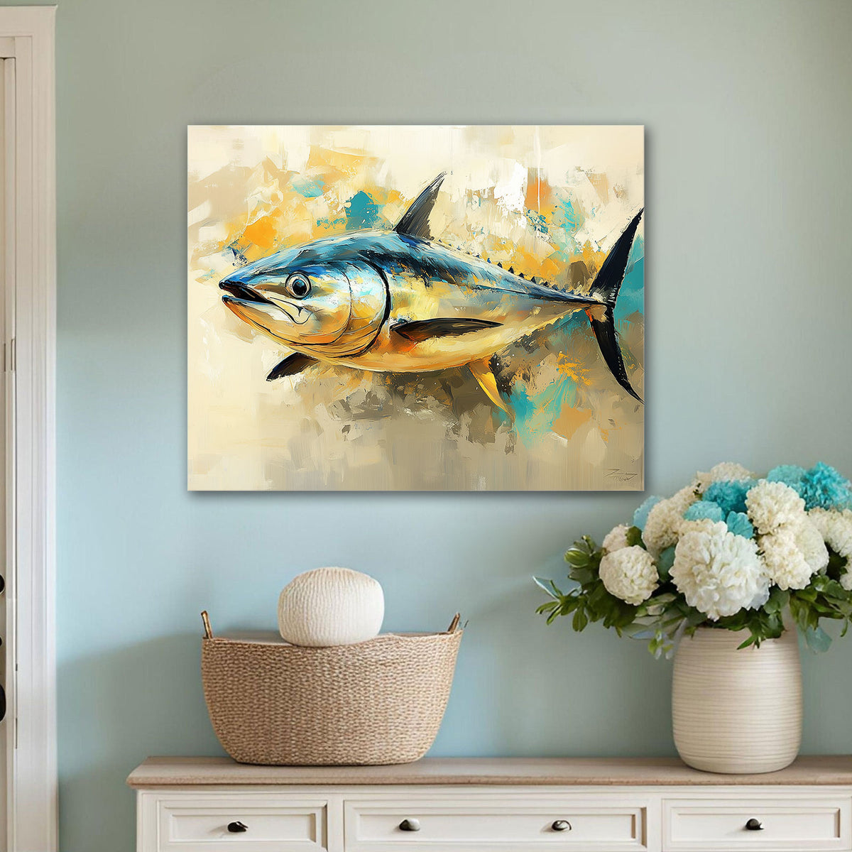 Bluefin Tuna Ocean Wall Art