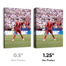 Cristiano Ronaldo No. 7 Portugal Canvas Wall Art – Soccer Stadium Print