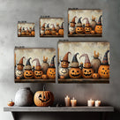 Pumpkin Coven Halloween Canvas Wall Art