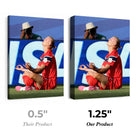 Erling Haaland Meditation Celebration Canvas Wall Art – Norway Soccer Print
