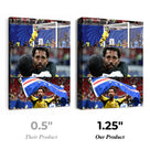 Cape Verde Goalkeeper Emotional Match Moments Canvas Wall Art – Soccer Collage Print