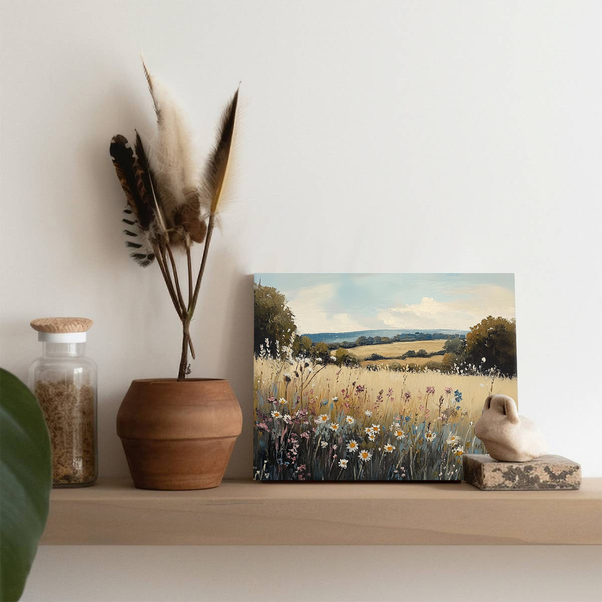 Wildflower Wheat Field Wall Art