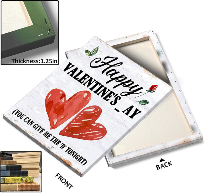 Humorous Happy Valentine's day with Red Heart Design