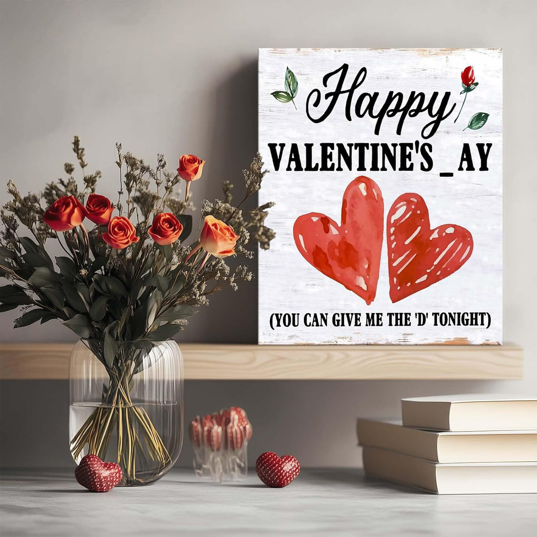 Humorous Happy Valentine's day with Red Heart Design