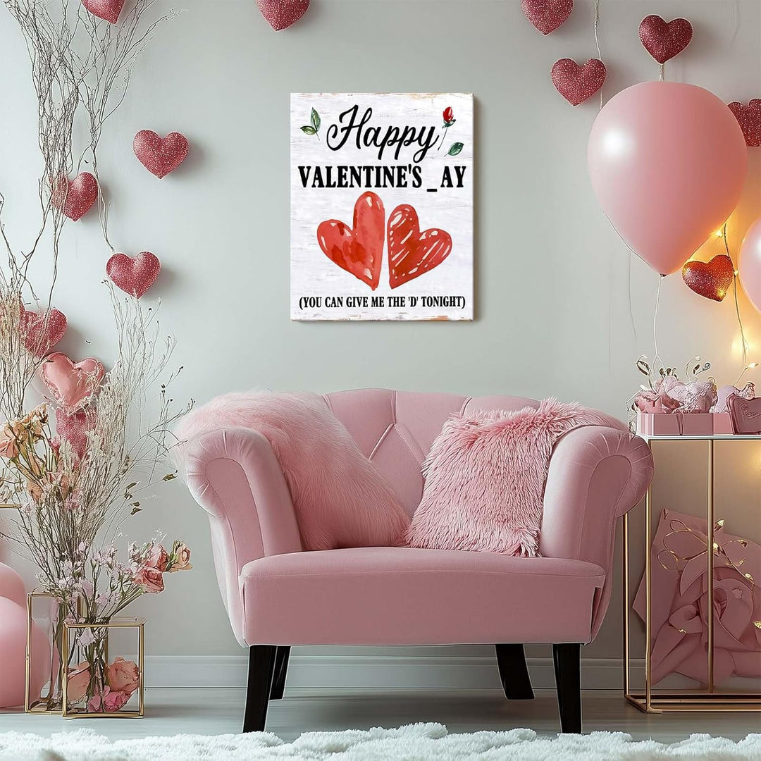 Humorous Happy Valentine's day with Red Heart Design