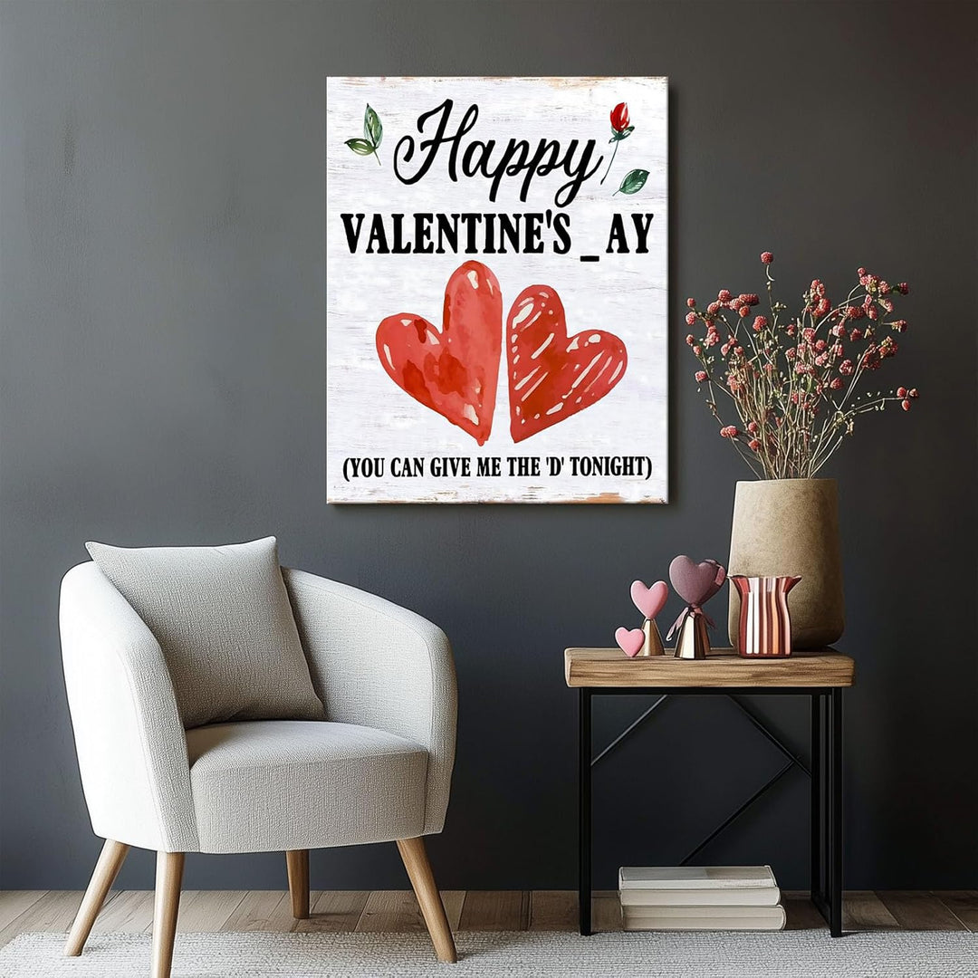 Humorous Happy Valentine's day with Red Heart Design