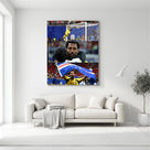 Cape Verde Goalkeeper Emotional Match Moments Canvas Wall Art – Soccer Collage Print