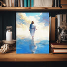 Christian Jesus Walking on Water Inspirational Painting Religious Wall Art