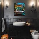 Live Laugh Bath House Ghost Wall Art