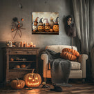 Pumpkin Coven Halloween Canvas Wall Art