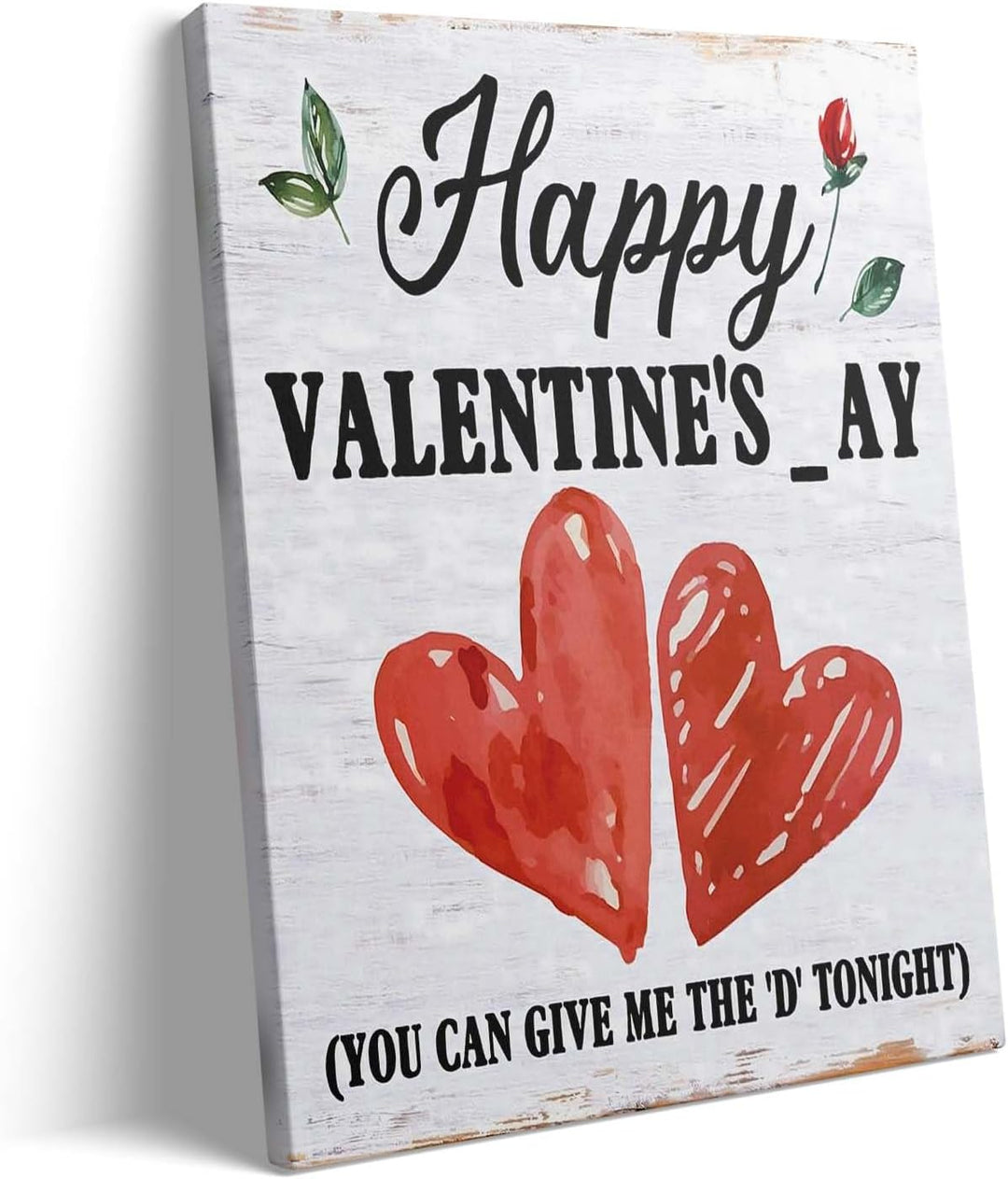 Humorous Happy Valentine's day with Red Heart Design