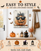 Cool Pumpkin Halloween Canvas Wall Art