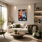 Spain vs Argentina Face-Off Canvas Wall Art – Soccer Final Player Collage