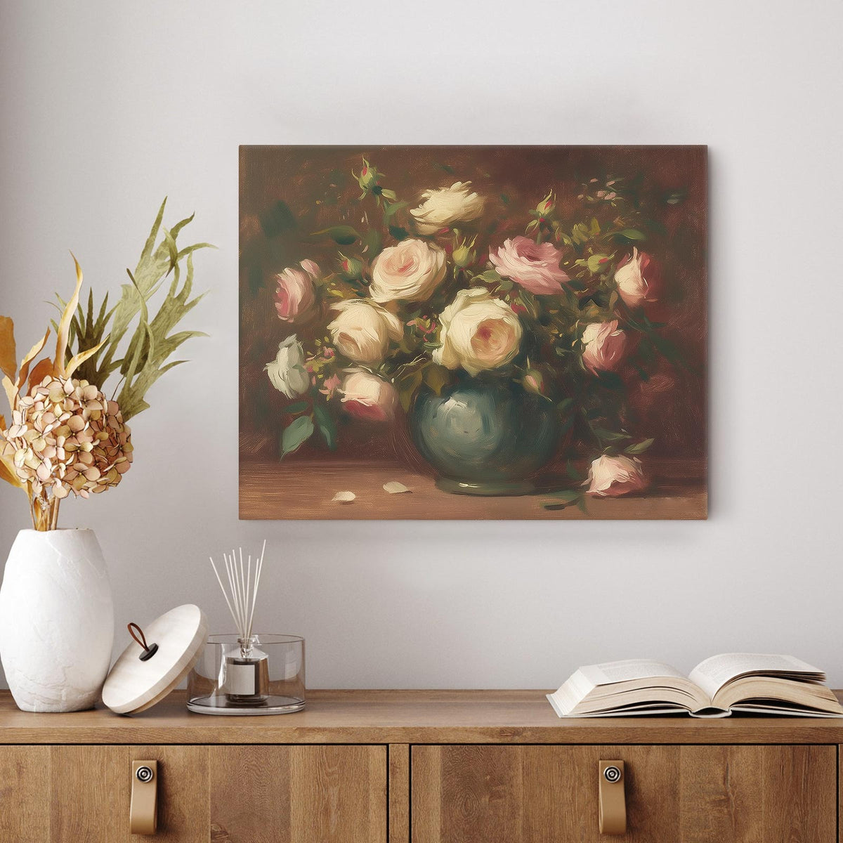 Romantic Rose Bouquet Wall Art