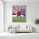 Cristiano Ronaldo No. 7 Portugal Canvas Wall Art – Soccer Stadium Print