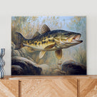 Freshwater Pike Fishing Wall Art
