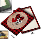 Romantic Love Print "All You Need Is Love" Buffalo Plaid & Leopard Hearts Wall Art
