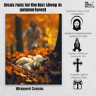 Lamb in all Seasons Canvas Wall Art