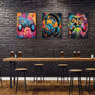Colorful Gaming Gear Wall Art Set