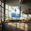 Christian Jesus Walking on Water Inspirational Painting Religious Wall Art