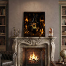 Witch’s Potion Halloween Canvas Wall Art, Gothic Witchcraft Decor