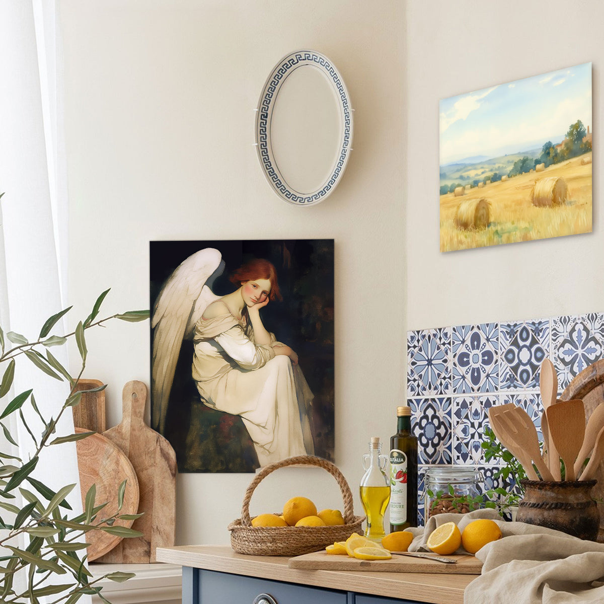 Serene Angel Portrait Wall Art