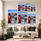 Lamine Yamal vs Lionel Messi Final Showdown Canvas Wall Art – Soccer Legends Print