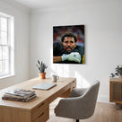 Cape Verde Goalkeeper Emotional Moment Canvas Wall Art – Soccer Portrait Print