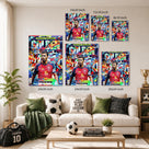 Rodri Golden Ball Graffiti Canvas Wall Art – Spain No. 16 Soccer Print